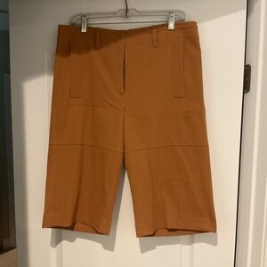 DVF long shorts/culottes. Rust, slit front pockets